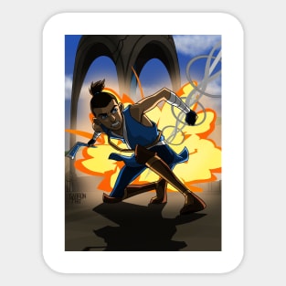 Sokka vs Combustion man Sticker